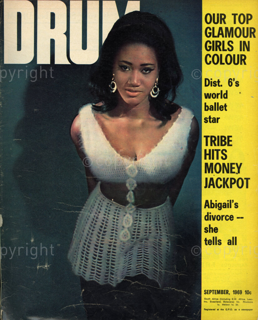 Our top glamour girls in colour; Dist. 6's world ballet star; tribe hits money jackpot; Abigail's divorce – she tells all; Verso: Meet singing star Marjorie – Cover girl Majorie Mishelle, from Jamaica now in Britain. Actress, model, soul singer and fun girl. She is the only girl in the seven-strong soul formation known as the Official Receivers. She became lead singer with the Official Receivers toward the end of last year, after a three year spell of singing around the clubs with the other groups.
