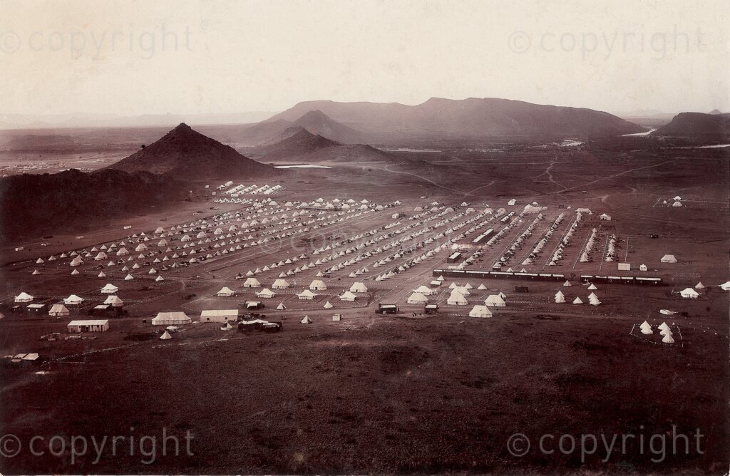 Layout of the Norvalspont concentration camp which was established in November 1900 in the Cape Colony.