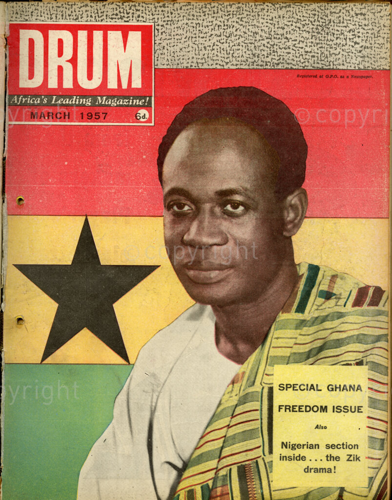 Special Ghana Freedom Issue; Nigerian section inside… the Zik drama! Verso: Dr Nkwame Nkrumah – who piloted Ghana to freedom.
