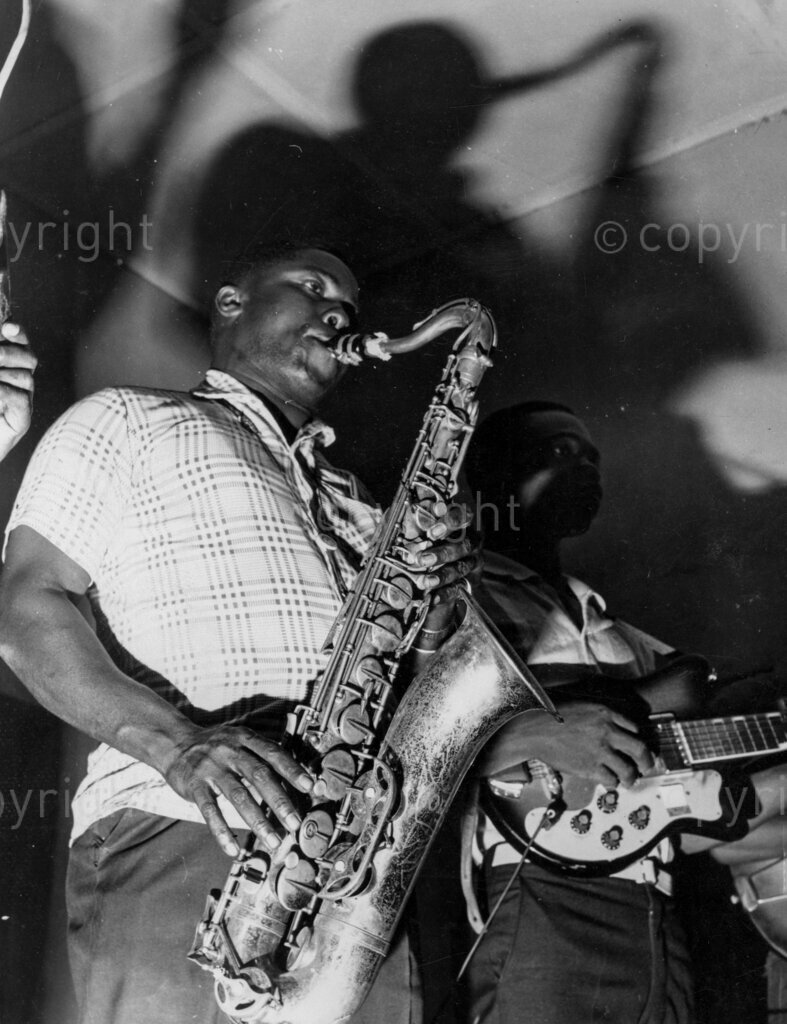 Kilwa Jazz Band – Jabir Ali (Tenor Sax) and Mtoro Kitwana (Rhythm Guitar).