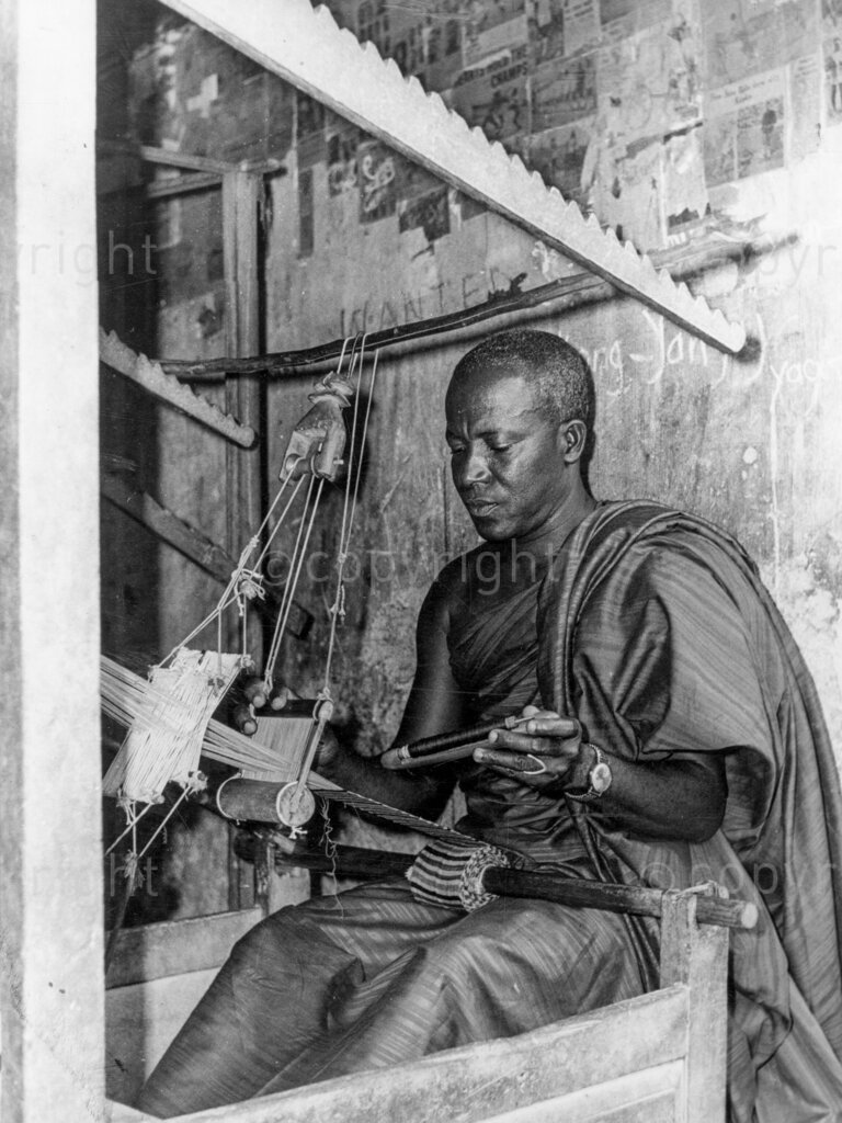 Kente: The Pride of Ghana! Nana Akwasi Afranie II, Chief of the Kente weavers. Kentehene 630 cloths in 42 years. Kente is the most treasured cloth in Ghana. Its manufacture portrays one of the oldest forms of traditional craftsmanship. International fame: Because Kente is the pride of Ghana, it is now also used in making other items in the form of cummerbunds, bow ties, handbags, shoes, stoles, slippers and other souvenirs.