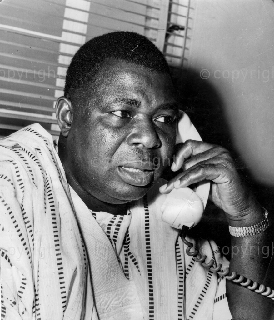 Chief Festus Samuel Okotie-Eboh, Nigeria's Minister of Finance.