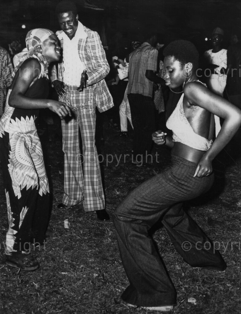 Nigerian youth dancing.
