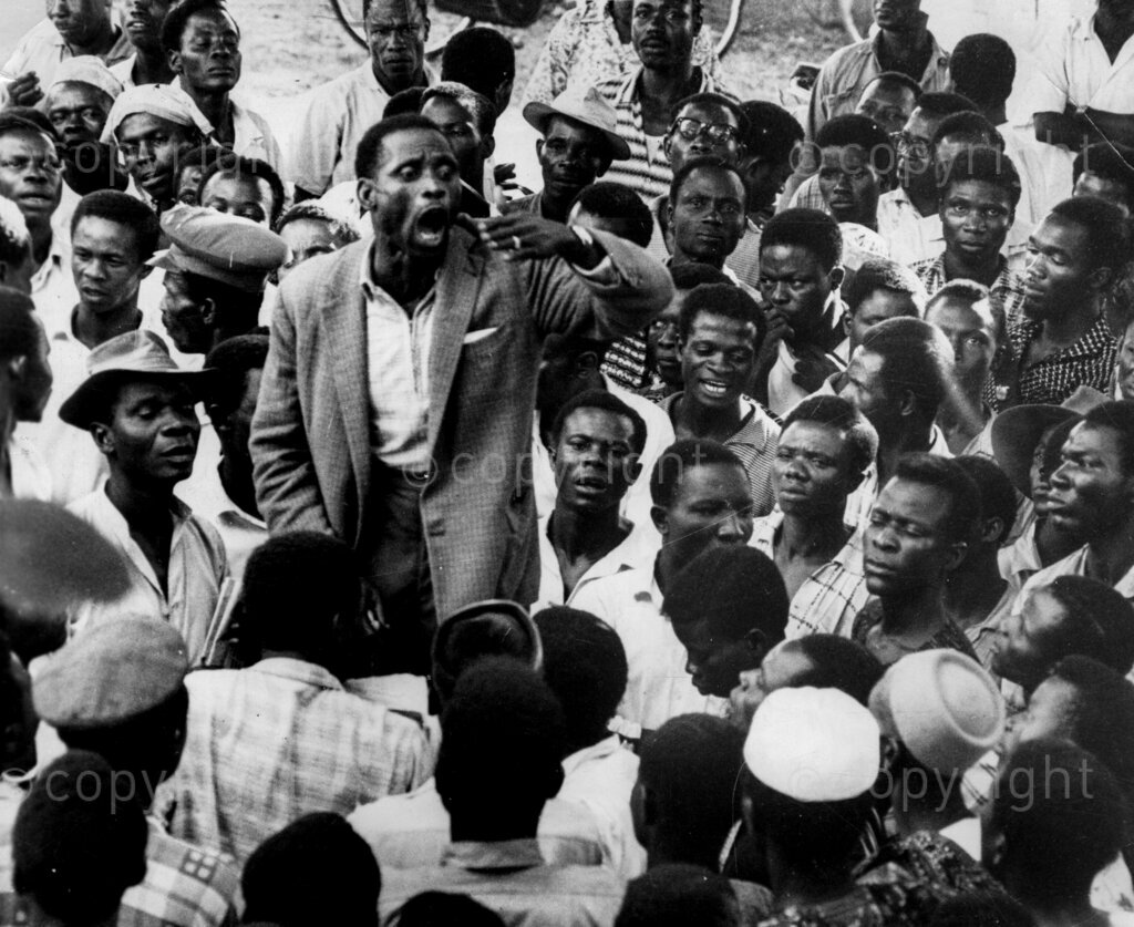 Man in the crowd. He's trade union boss Michael Imoudu, thrills a crowd, says Government fears him. When he speaks, hundreds gather to listen. But can he win labour's leadership battle?