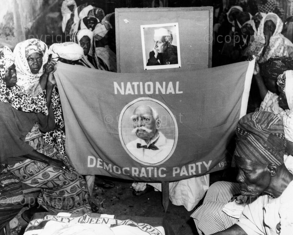 Give Lagos its Independence! Flag of Dr Nimbe's party carries a portrait of the late Herbert Macaulay, party founder. This battle-cry is no joke. Dr Olorun Nimbe, former Mayor of Lagos, has made the demand to the United Nations. He wants to separate Lagos from the rest of Nigeria.