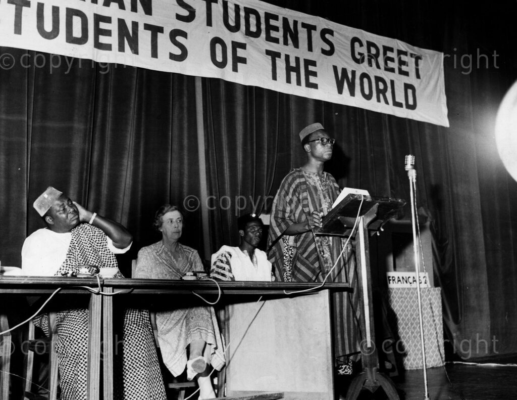 Young Folk Don't Forget – Students from all over the world met at Ibadan, in the Western Region of Nigeria, to discuss their problems. Mr Emmanuel Obe, President of Nigerian Students, welcomed the visitors. They're still talking in different parts of the world about that cheery Nigerian hospitality. It will be a long time before the young men and women who attended the International Students Conference in Ibadan forget the enthusiasm with which they were greeted by Nigerians, rich and poor. The students discussed their common problems and ways of life. The Federal Government donated £600 and the West Regional Government £200 to help the Nigerian students to entertain their foreign guests.