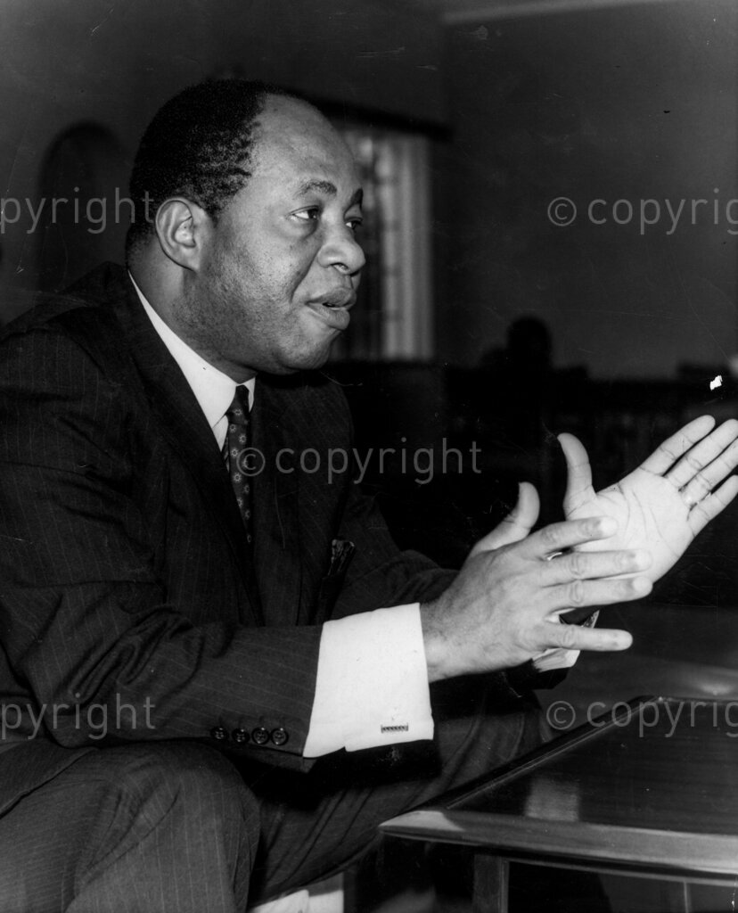 The Prince who told a lie. Man who was lied about, this is the politician, Dr Mbadiwe, whom the Prince Mofunaya Ifemenam made up his story about. Dr Mbadiwe quarrelled with Premier Azikiwe last year, and broke away from his powerful party, the NCNC.