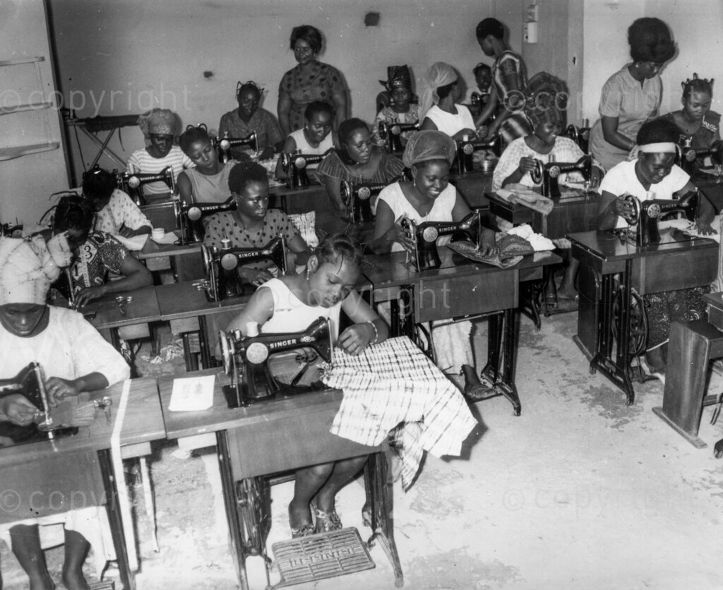 Sewing – Singer operates 22 centres in Nigeria, teaching students the skills of dress-making.