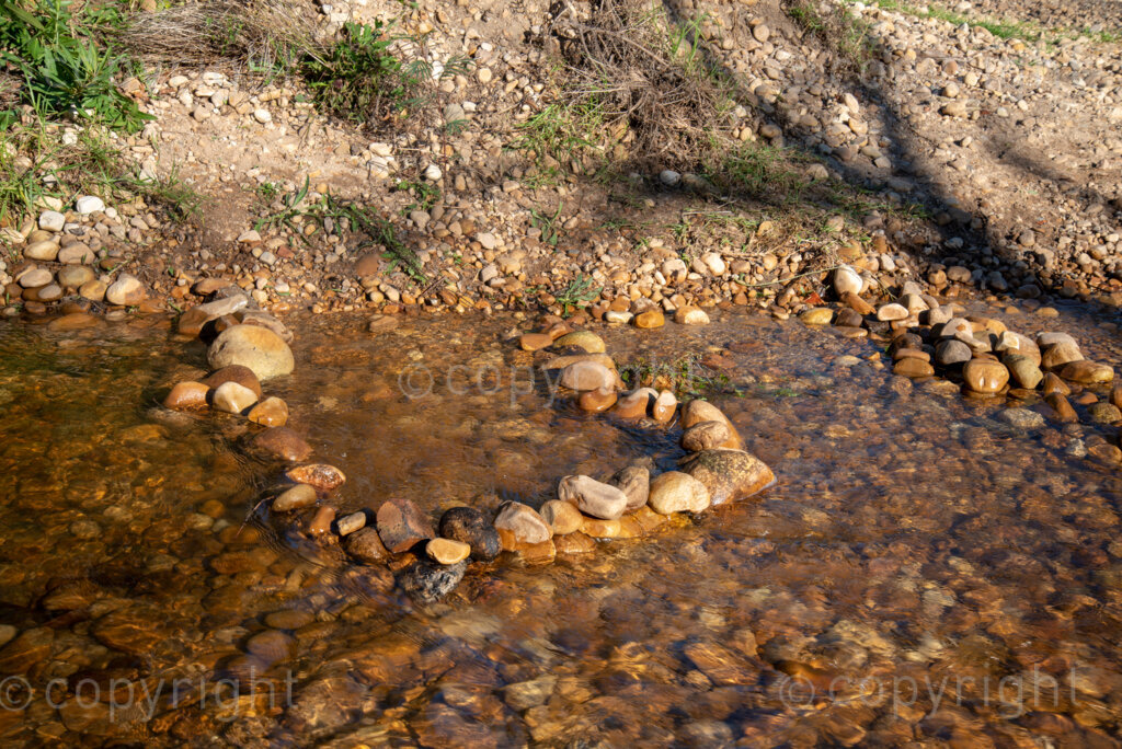 Rock art, or perhaps a rock pool; in Lourens River, as it runs through Radloff Park, in Somerset West, Western Cape, July 7, 2020. PHOTO: EVA-LOTTA JANSSON 