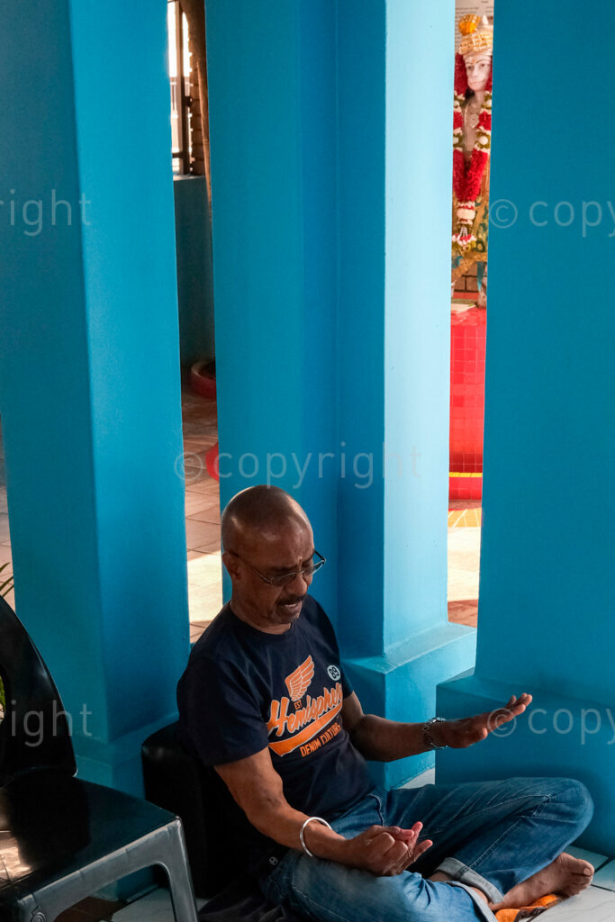 Rain puja (prayer) North Indian Shri Vishnu Temple. Nov. 2024, Pietermaritzburg, KZN, South Africa.