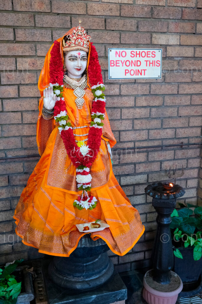 Rain puja (prayer) North Indian Shri Vishnu Temple. Nov. 2024, Pietermaritzburg, KZN, South Africa.