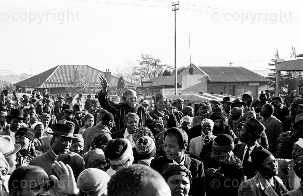 Africa Day Celebrations 25 June – People gathered in Sophiatown to celebrate Freedom Day.