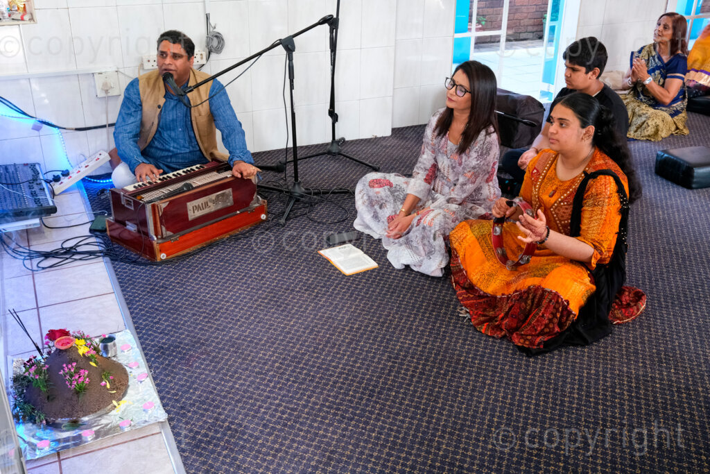 Rain puja (prayer) North Indian Shri Vishnu Temple. Nov. 2024, Pietermaritzburg, KZN, South Africa.