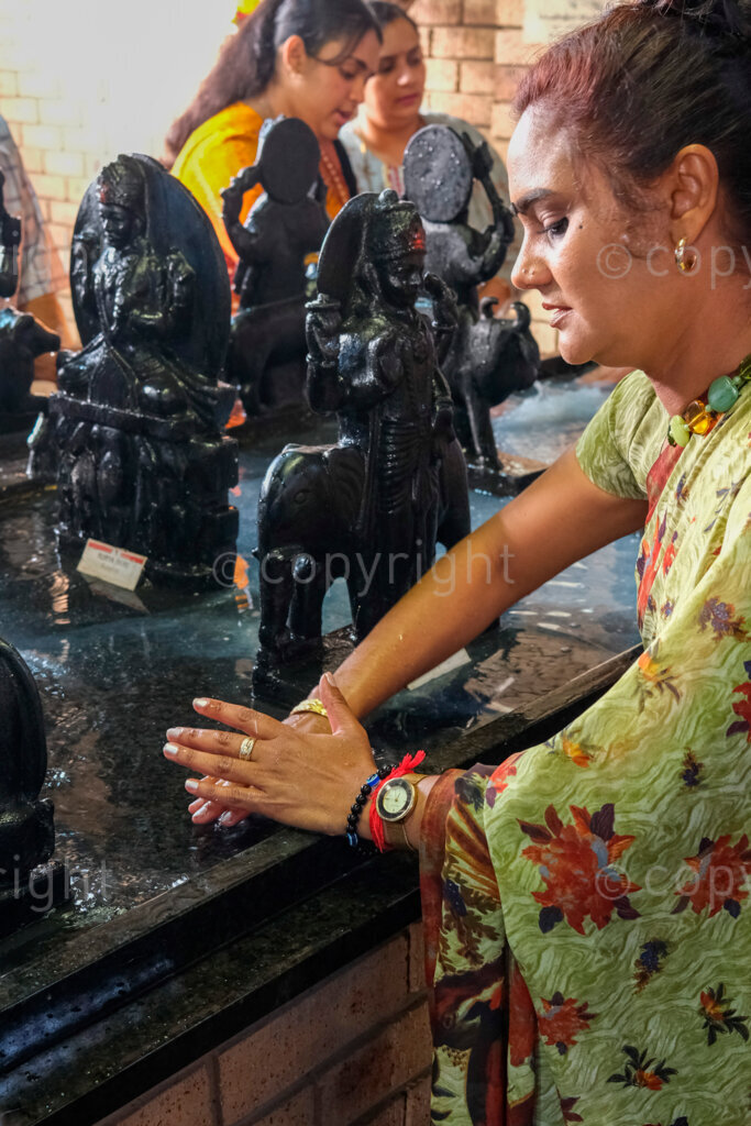 Rain puja (prayer) North Indian Shri Vishnu Temple. Nov. 2024, Pietermaritzburg, KZN, South Africa.