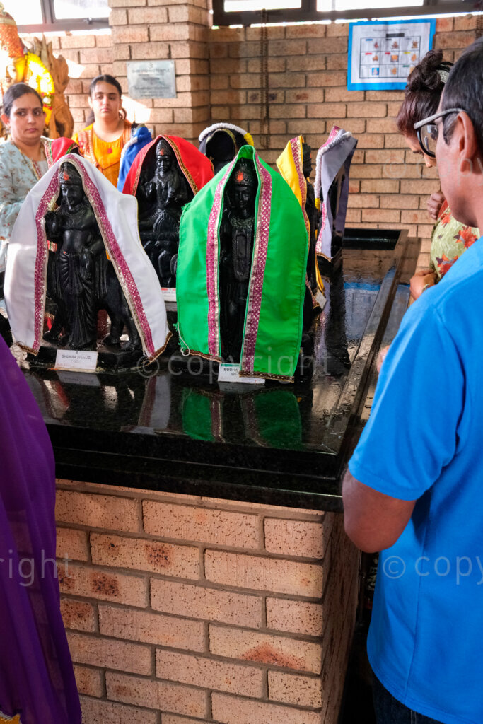 Rain puja (prayer) North Indian Shri Vishnu Temple. Nov. 2024, Pietermaritzburg, KZN, South Africa.