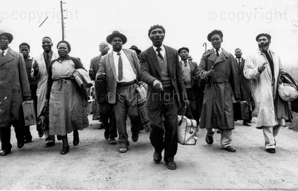 Fourteen Hundred Delegates From All Over South Africa Went To Maritzburg, Where They Sounded A New And Powerful Call For Unity – Nelson Mandela. The odds were all against success, and yet the outcome was a triumph, an indication of a new spirit of resolve which has emerged among the African people. Few meetings can have been preceded by so many unfavourable omens as the  All-In-Africa Conference at Maritzburg. There was a ban on the two main political organisations, the round ups and the imprisonment of leaders, the last minute withdrawal of some Liberal Party and Ex-PAC men, the difficulty of finding accommodation for delegates, the problems with transport. There was the decision to change the hall after tape recording wires were reported to have been found in the original venue. Yet despite all this, 1 4000 delegates from all over the Union got to Maritzburg and many of them slept out in the veld because there was no other place for them to stay. Mr Mandela who was able to attend only because a ban on him had been lifted ten days earlier, paid tribute to role played last year by the banned African organisation.