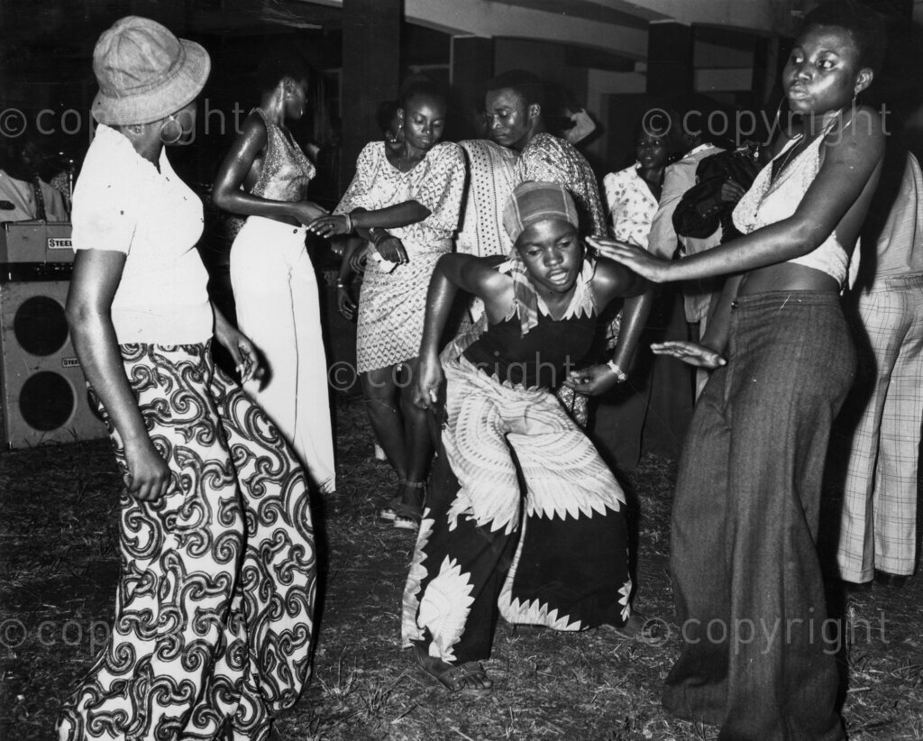 Nigerian youth dancing.