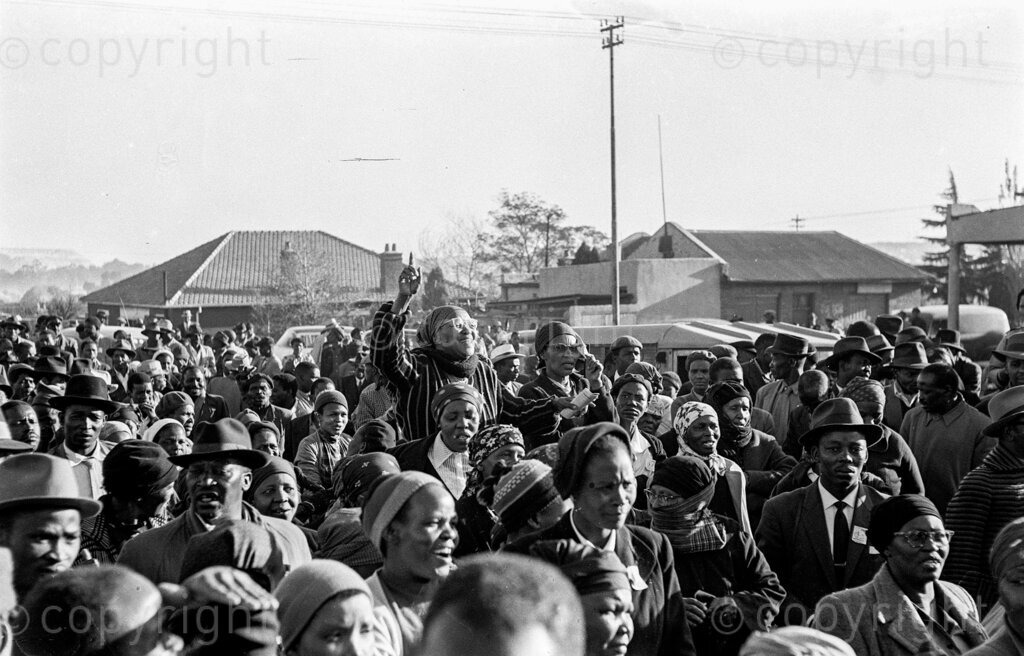 Africa Day Celebrations on 25 June – People gathered in Sophiatown to celebrate Freedom Day.