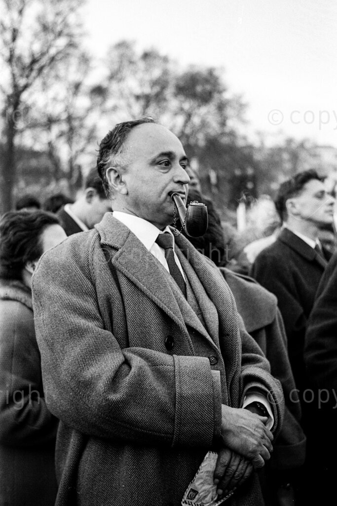 Dr Verwoerd's Commonwealth Walk-Out Was The United Front's Biggest Victory – How they got busy. United Front members lead a big march along London's Oxford Street at the time of the Prime Ministers' Conference. In front from left Oliver Tambo, Kusen Guizi, Dr Y Dadoo, Fenner Brockway Labour MP, and Nana Mahoma. Dr Verwoerd had just arrived and delivered a 'No Interference with our Policies' speech. Dr Verwoerd's walk-out from the commonwealth is a severe set back to the whole business and financial structure of the Union. Its political consequences must be tremendous, and will be felt increasingly, year after year. To one group it represents a signal victory, the South African politicians in exile known as 'the United Fronts.'