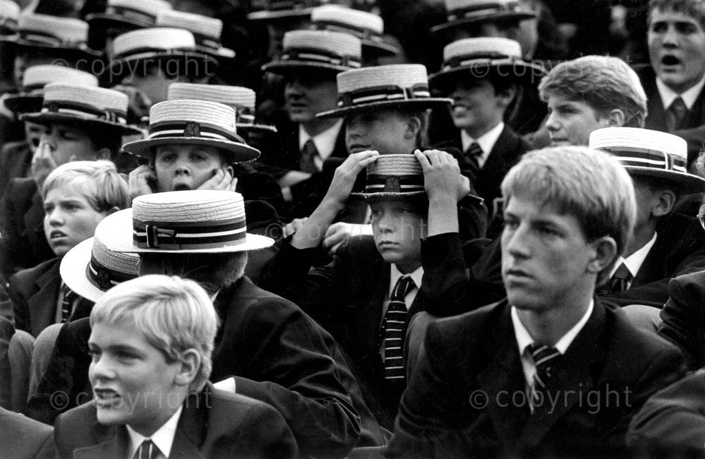 Maritzburg College vs Alexandra Boys High School rugby, South Africa, Pietermaritzburg, 1988

photo Paul Weinberg